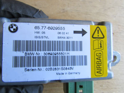 BMW Door Airbag Sensor, Front Left 65776929555 E65 E66 745i 745Li 760Li4